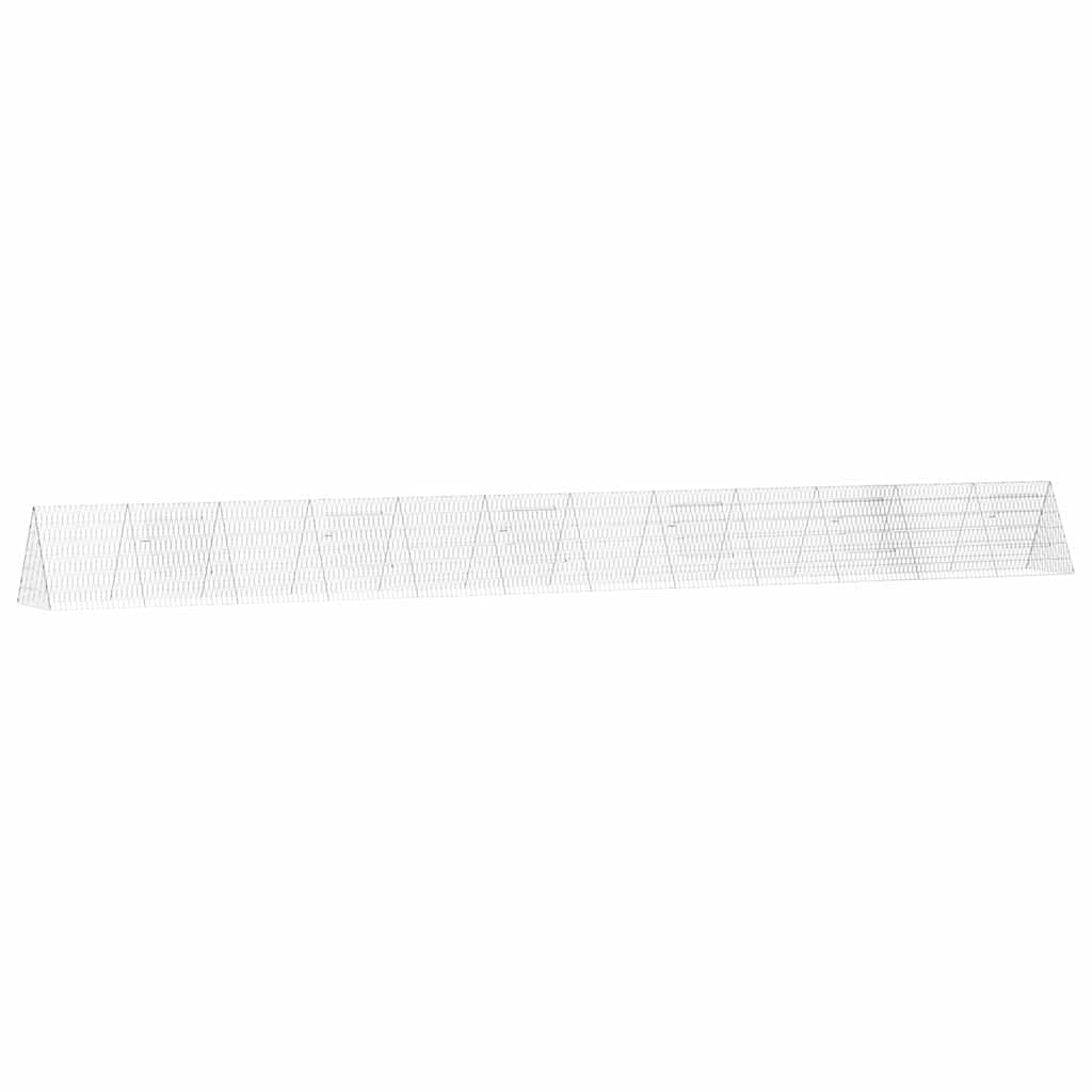 Chicken Cage Silver 650 x 55 x 55 cm Galvanised Steel