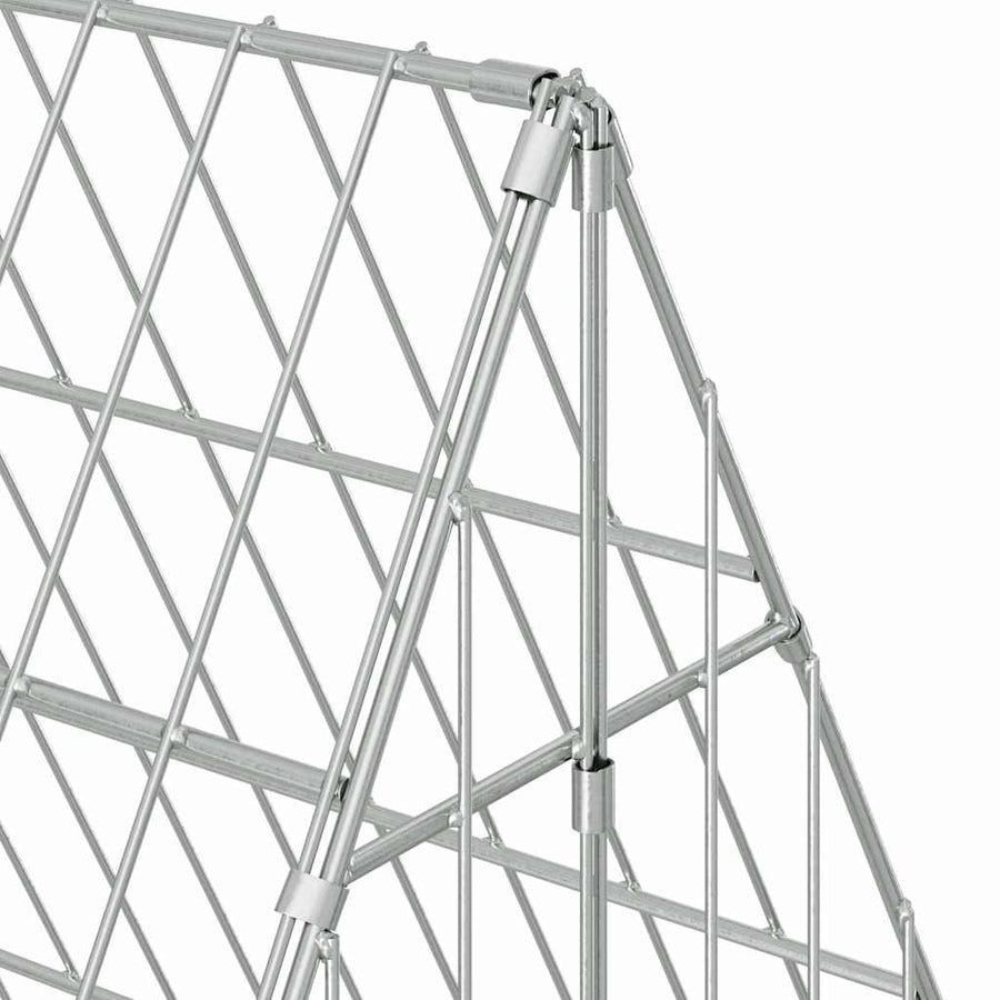 Chicken Cage Silver 110 x 100 x 85 cm Galvanised Steel