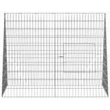 Chicken Cage Silver 110 x 100 x 85 cm Galvanised Steel - 45-Degree Angle