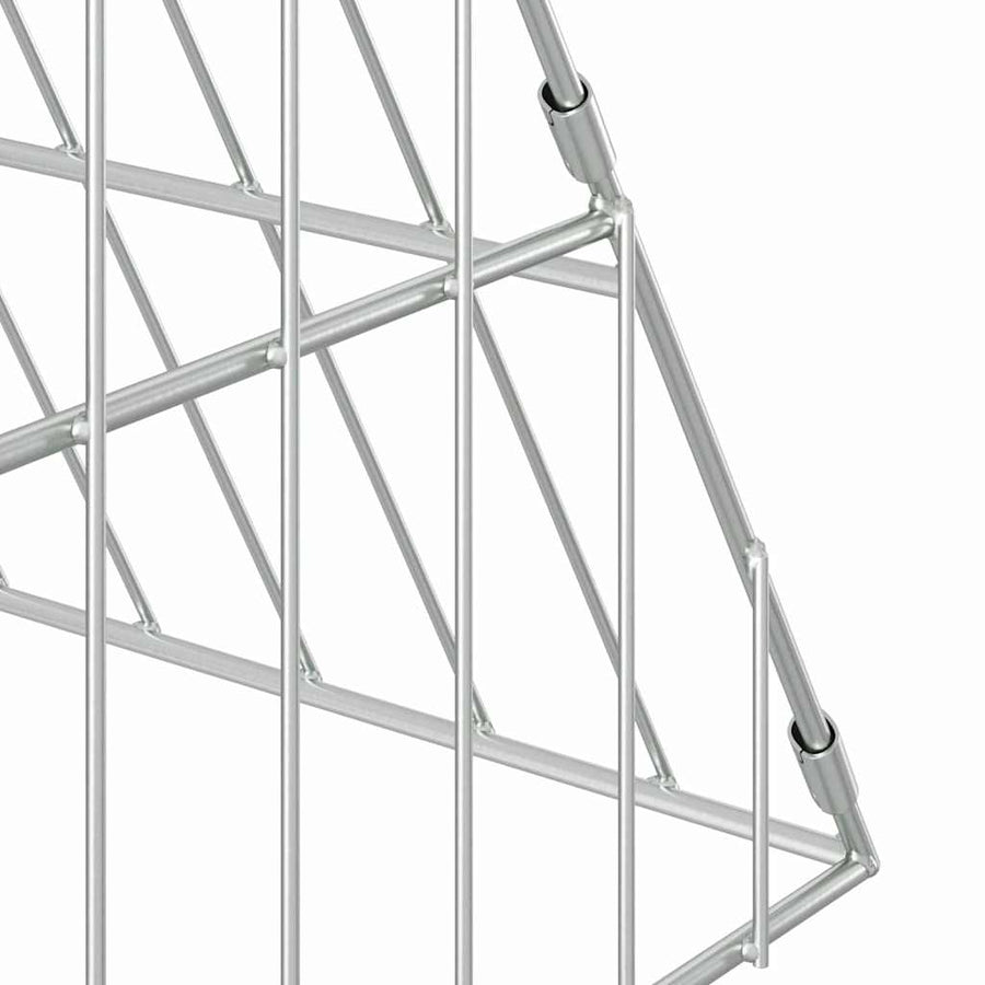 Chicken Cage Silver 215 x 100 x 85 cm Galvanised Steel