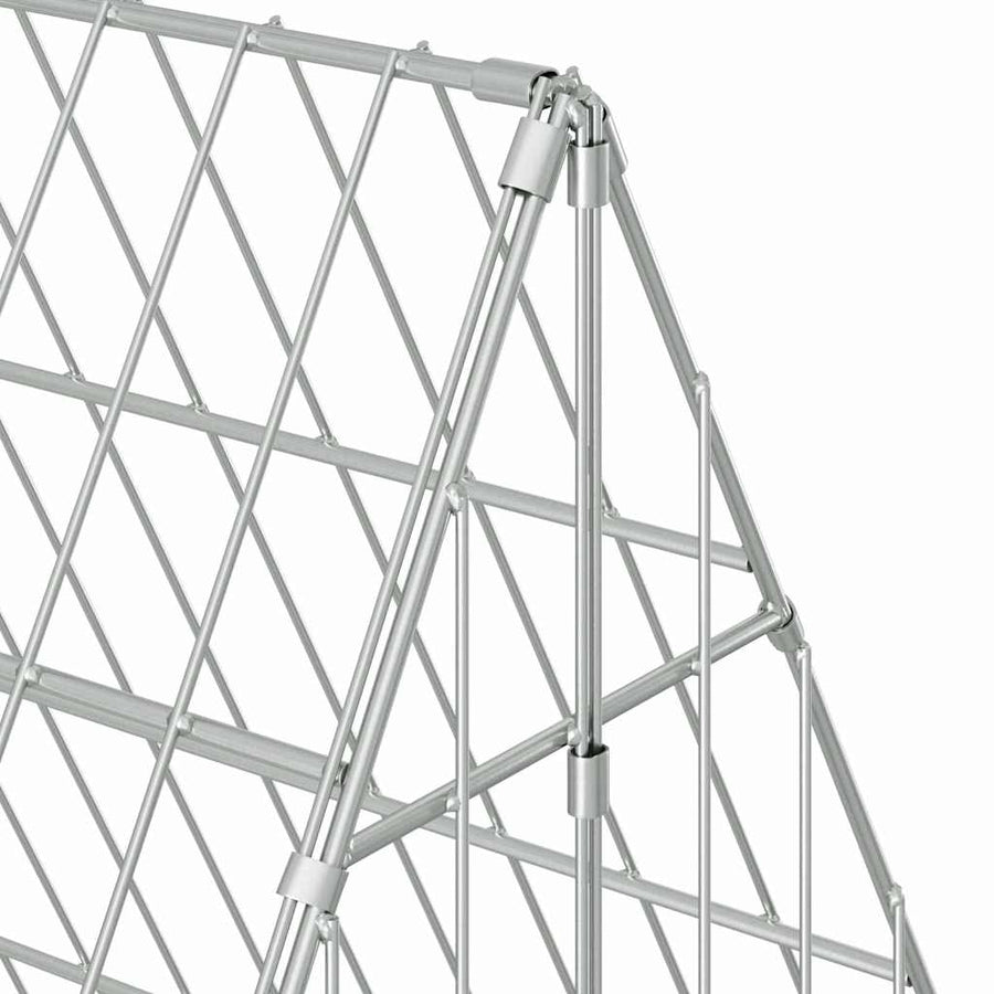 Chicken Cage Silver 215 x 100 x 85 cm Galvanised Steel