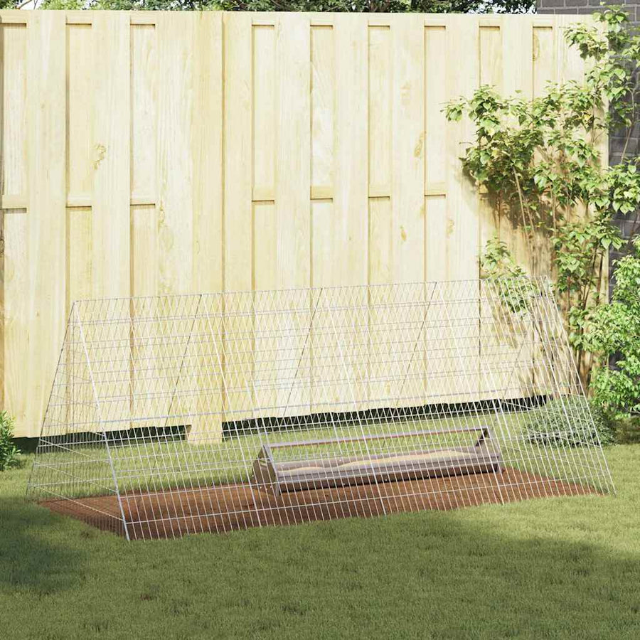 Chicken Cage Silver 215 x 100 x 85 cm Galvanised Steel