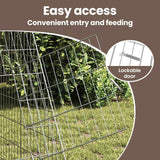 Chicken Cage Silver 430 x 100 x 85 cm Galvanised Steel - Extra Image