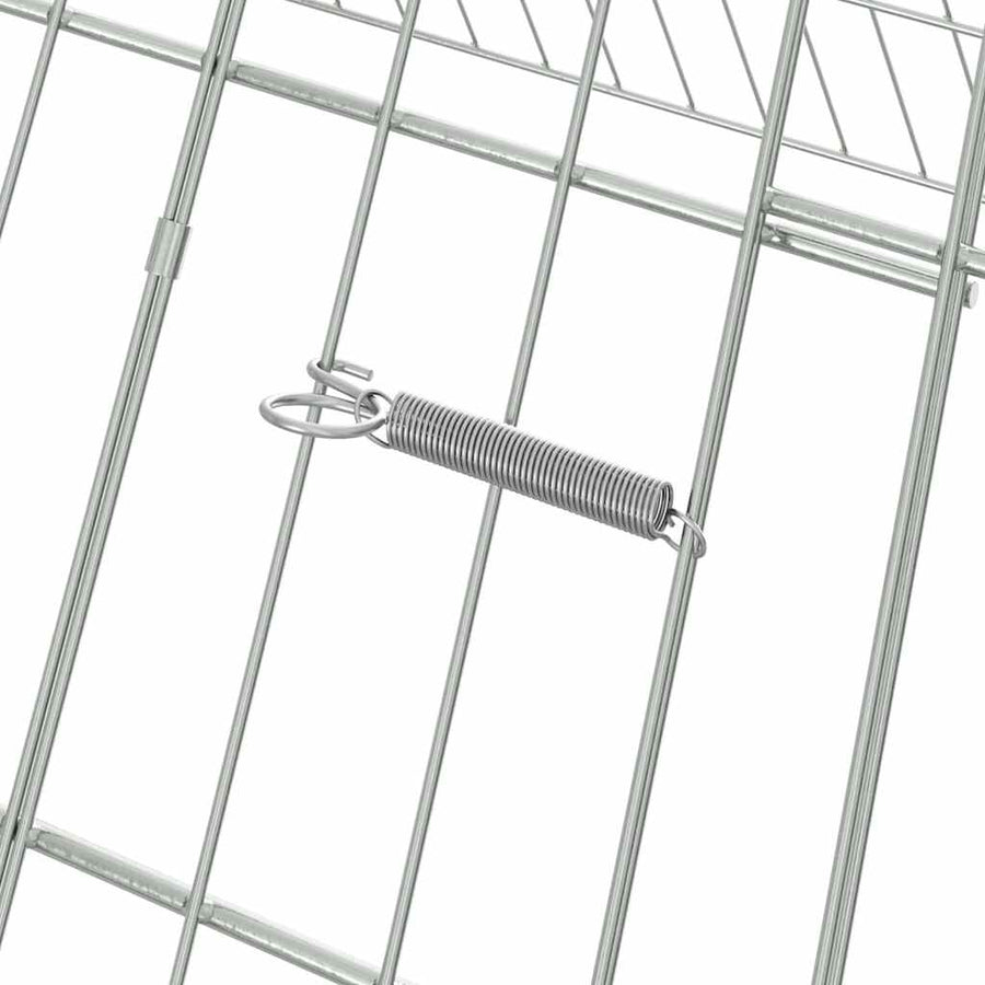 Chicken Cage Silver 650 x 100 x 85 cm Galvanised Steel