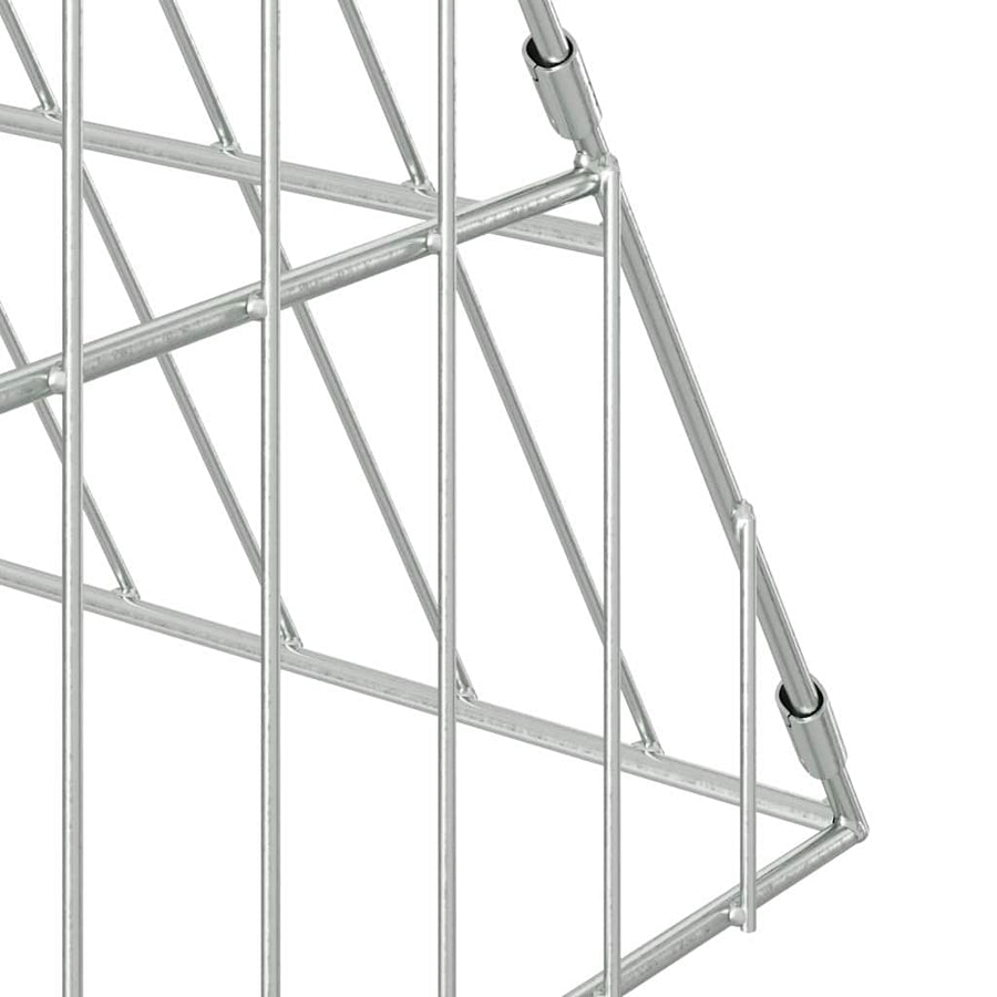 Chicken Cage Silver 650 x 100 x 85 cm Galvanised Steel