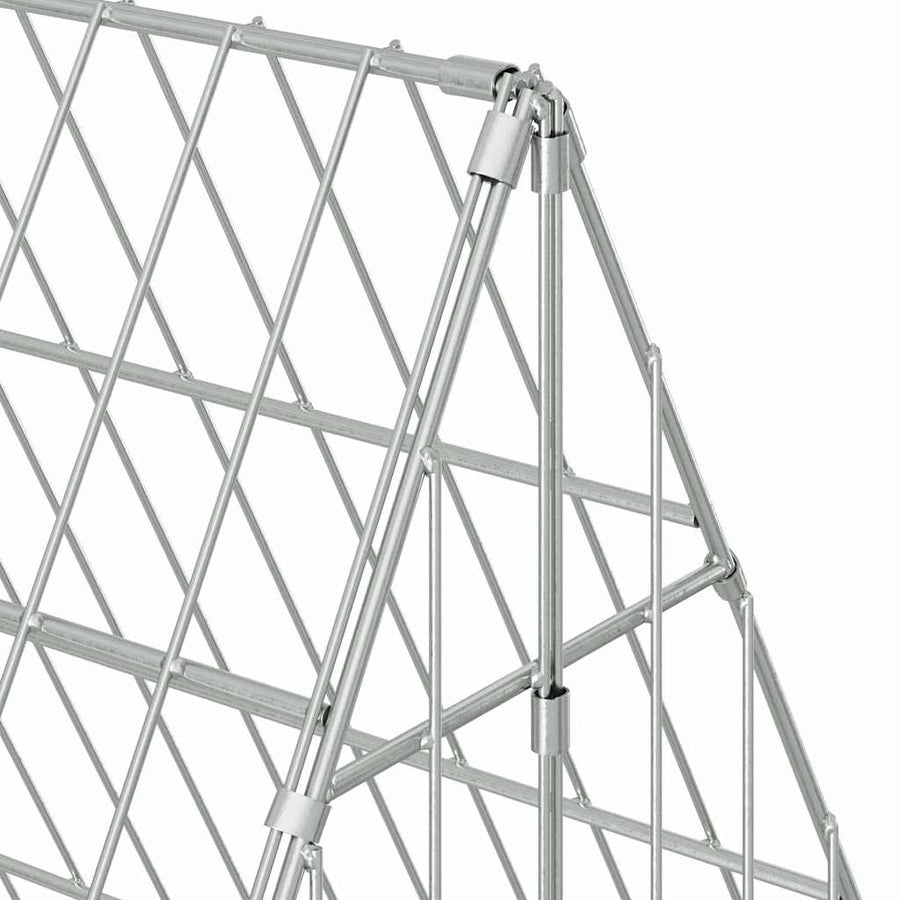 Chicken Cage Silver 650 x 100 x 85 cm Galvanised Steel