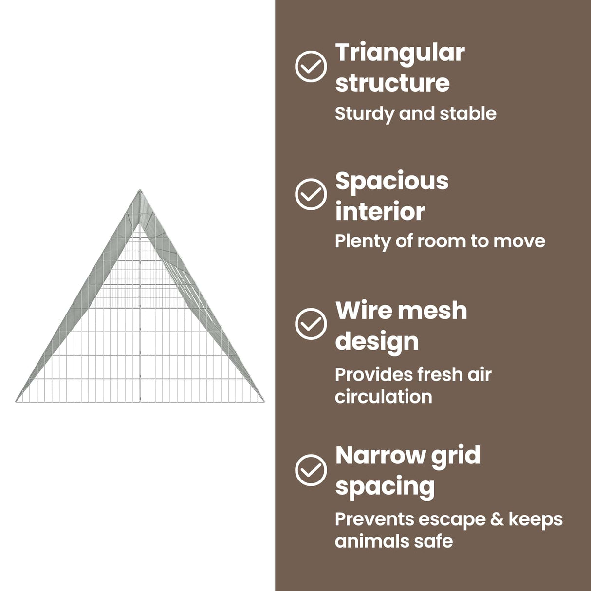 Chicken Cage Silver 650 x 100 x 85 cm Galvanised Steel