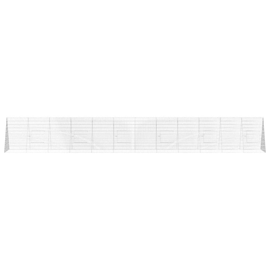 Chicken Cage Silver 650 x 100 x 85 cm Galvanised Steel