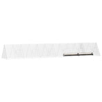 Chicken Cage Silver 650 x 100 x 85 cm Galvanised Steel