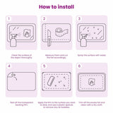 Self-adhesive Window Film Frosted White 90 x 1000 cm PVC - Extra Image