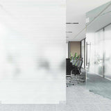 Self-adhesive Window Film Frosted stripes 90 x 500 cm PVC - Side View