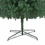 Christmas Tree with Decorative String Lights Green 400 cm PVC - Rear View