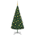 Christmas Tree with Decorative String Lights Green 400 cm PVC