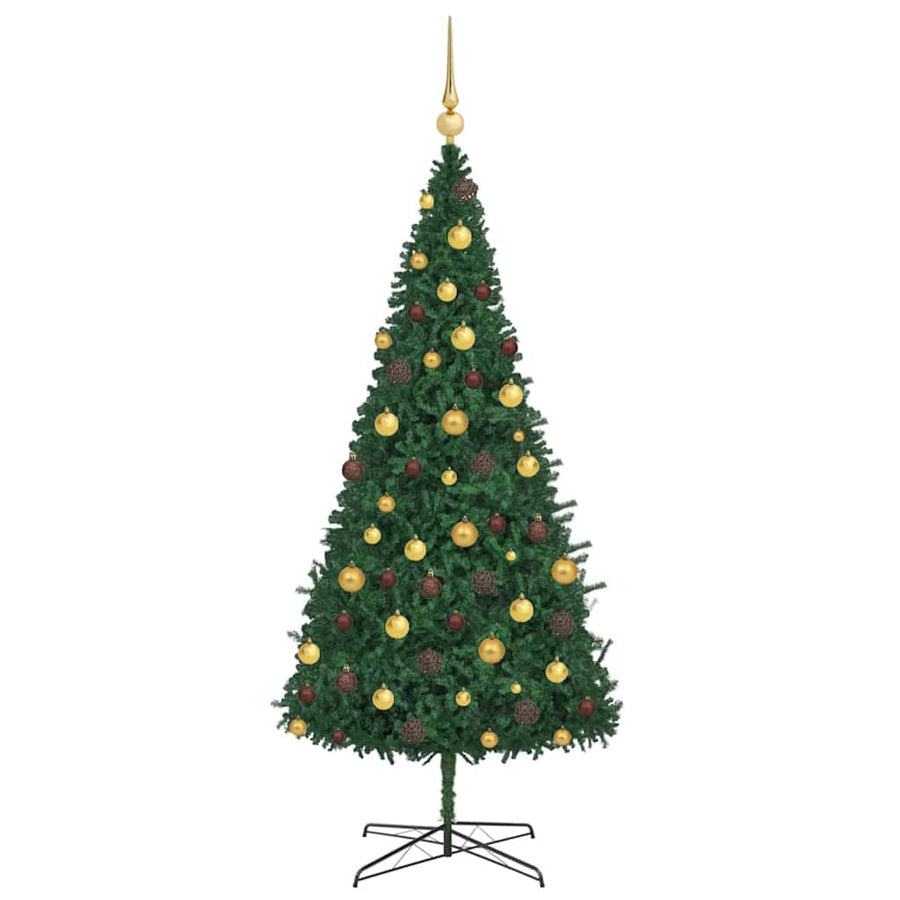 Christmas Tree with Decorative String Lights Green 400 cm PVC