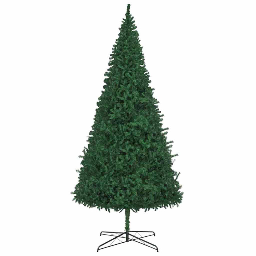Christmas Tree with Decorative String Lights Green 400 cm PVC