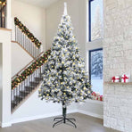 Artificial Pre-lit Christmas Tree Green 400 cm PVC