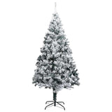 Artificial Pre-lit Christmas Tree with Stand Green 400 cm PVC - Top-Down View