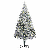 Artificial Pre-lit Christmas Tree with Ball Set Green 400 cm - Side View