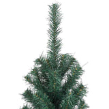Artificial Pre-lit Christmas Tree with Stand Green 500 cm PVC - Rear View