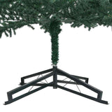 Artificial Pre-lit Christmas Tree with Stand Green 500 cm PVC - Close-Up Angle