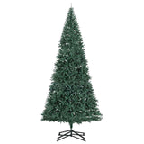 Artificial Pre-lit Christmas Tree with Stand Green 500 cm PVC - Top-Down View