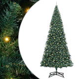 Artificial Pre-lit Christmas Tree with Ball Set Green 500 cm - Front View