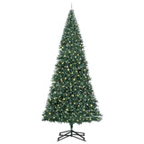 Artificial Pre-lit Christmas Tree with Ball Set Green 500 cm - Side View