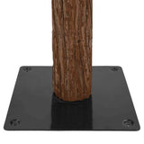 Slim Christmas Tree Green 210 cm PVC and Solid Pine wood - Rear View