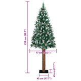 Slim Christmas Tree with 300 LEDs Green and White 210 cm - Extra Image