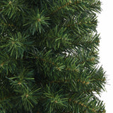 Artificial Christmas Tree with 300 LEDs with Stand Green 210 cm - Close-Up Angle