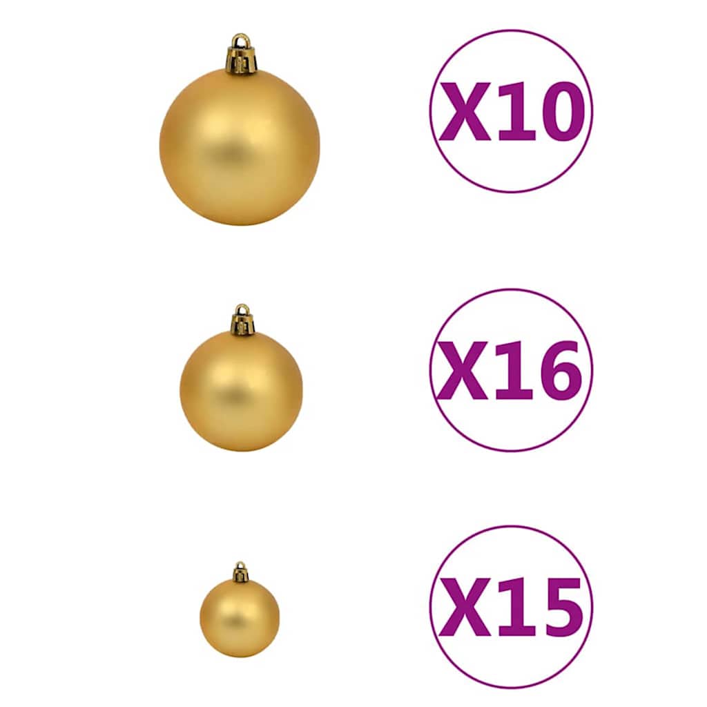 Artificial Christmas Tree with 300 LEDs with Stand Green 210 cm
