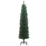 Artificial Christmas Tree with 300 LEDs with Stand Green 240 cm - Side View