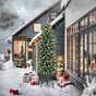 Artificial Christmas Tree with 300 LEDs with Stand Green 240 cm