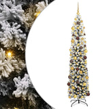 Artificial Christmas Tree with 300 LEDs with Stand Green 180 cm - Front View