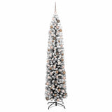 Artificial Christmas Tree with 300 LEDs with Stand Green 180 cm - Side View