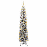 Artificial Christmas Tree with 300 LEDs with Stand Green 210 cm - Side View