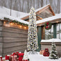 Artificial Christmas Tree with 300 LEDs with Stand Green 240 cm