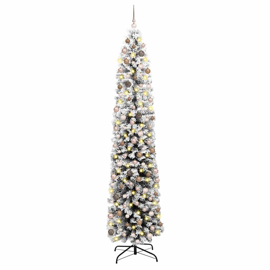 Artificial Christmas Tree with 300 LEDs with Stand Green 240 cm