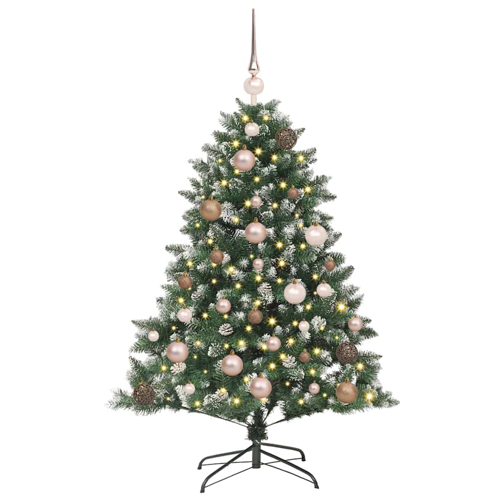 Artificial Christmas Tree with 150 LEDs with Stand Green 120 cm