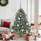Artificial Christmas Tree with 150 LEDs with Stand Green 120 cm
