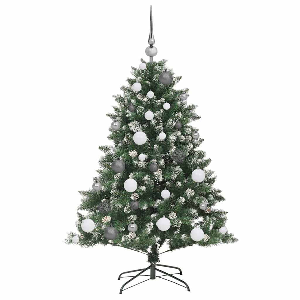 Artificial Christmas Tree with 150 LEDs with Stand Green 120 cm
