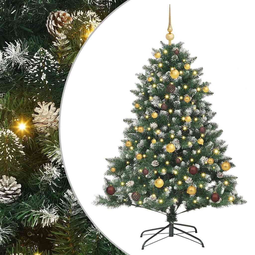 Artificial Christmas Tree with 150 LEDs with Stand Green 150 cm