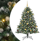 Artificial Christmas Tree with 150 LEDs with Stand Green 150 cm - Front View
