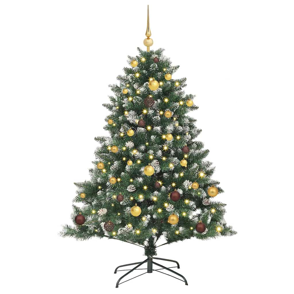 Artificial Christmas Tree with 150 LEDs with Stand Green 150 cm