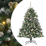Artificial Christmas Tree with 150 LEDs with Stand Green 150 cm - Front View