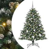 Artificial Christmas Tree with 150 LEDs with Stand Green 150 cm - Front View