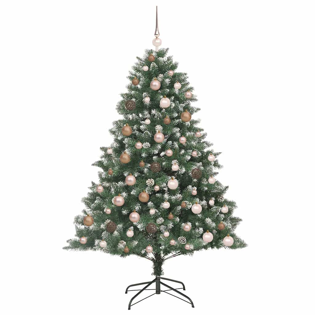 Artificial Christmas Tree with 300 LEDs with Stand Green 180 cm