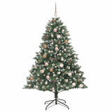 Artificial Christmas Tree with 300 LEDs with Stand Green 180 cm