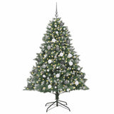 Artificial Christmas Tree with 300 LEDs with Stand Green 180 cm