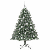 Artificial Christmas Tree with 300 LEDs with Stand Green 180 cm - Top-Down View